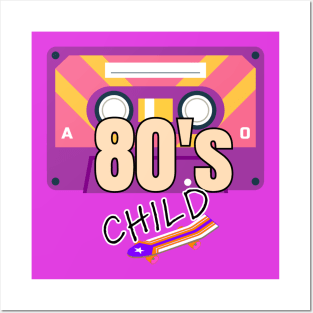 80's Child Retro Posters and Art